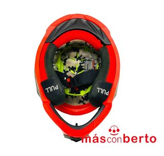 Casco Motocross LS2 Fast Evo T-XL Rojo/Negro