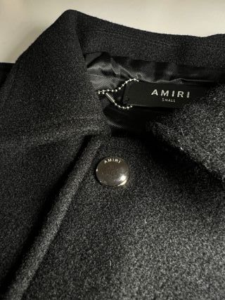 Chaqueta Bomber Amiri Negra y Azul