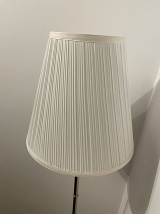 Candeeiro de pé Ikea Prata e Branco