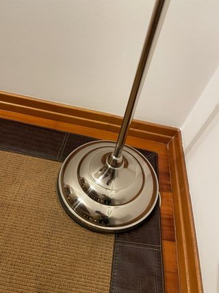 Candeeiro de pé Ikea Prata e Branco