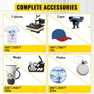 5 In1 Prensa Térmica 38.1 x 38.1 cm Capacidad de Transferencia 134.6 cm Cortadora Plotter de Vinilo Corte 3 Cuchillas