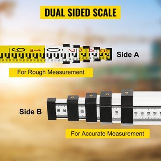 Nivel Láser Rotativo Rojo Nivelación Automática Medición Nivel láser auto-nivelante Escaneo Rotativo de 360 grados 500m + Trípode + Personal de 5m
