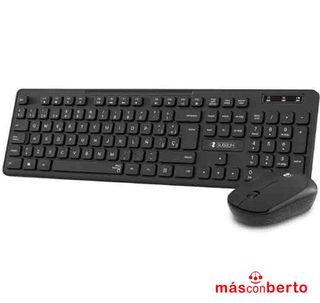 Teclado y ratón inalámbrico slim silencioso Subblim