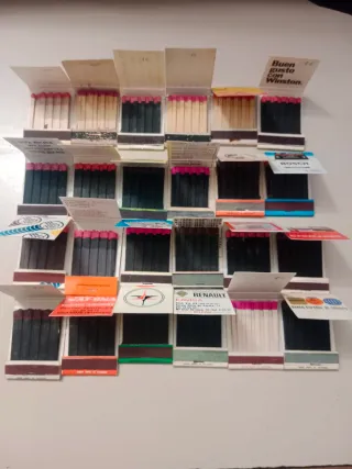 Lote Cajas Cerillas Antiguas Varias Marcas