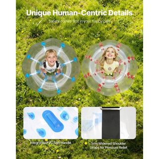 Bolas Inflables de Choque 2-Pack, Bolas Zorb Sumo de 4FT/1.2M para Adolescentes y Adultos, Bolas de Burbuja Humana de PVC de 0.8mm de Grosor para Juegos de Equipo al Aire Libre, Juguetes de Choque...