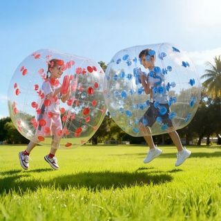 Bolas Inflables de Choque 2-Pack, Bolas Zorb Sumo de 4FT/1.2M para Adolescentes y Adultos, Bolas de Burbuja Humana de PVC de 0.8mm de Grosor para Juegos de Equipo al Aire Libre, Juguetes de Choque...