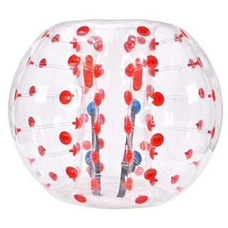 Bola Inflable de Choque 1-Pack, 5FT/1.5M Bolas Zorb Sumo para Adolescentes y Adultos, Bolas de Burbuja Humana de PVC de 0.8mm para Juegos de Equipo al Aire Libre, Juguetes de Choque para Jardín, P...