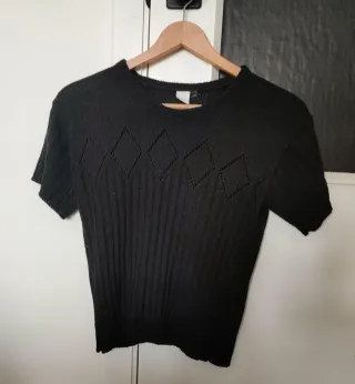 Camiseta negra manga corta