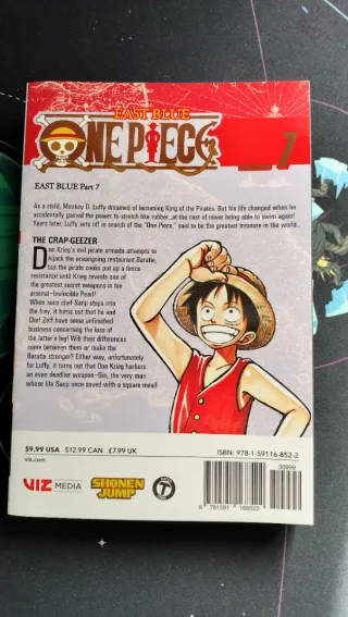 Mangas One piece inglés, tomos 7, 9 y 10