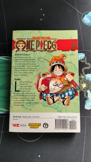 Mangas One piece inglés, tomos 7, 9 y 10