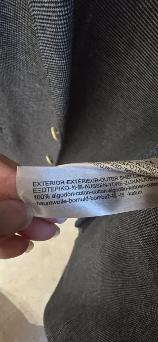 Americana "Massimo Dutti" 100% Algodón