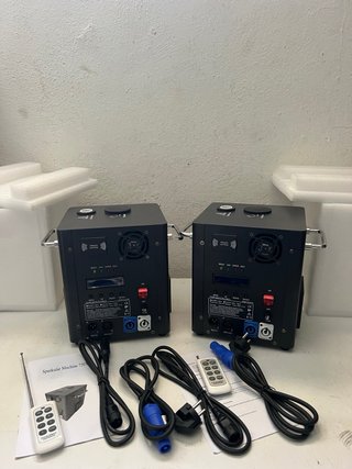 x2 MAQUINAS DE CHISPA FRÍA 750W DJ EFECTOS FX