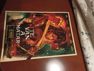 Póster Película Te Van a Matar