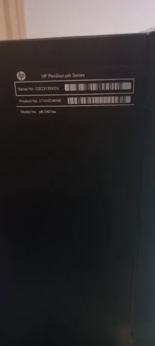 Torre HP Pavilion Negra