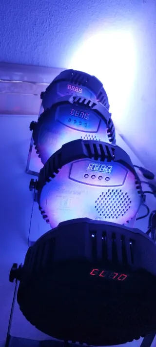 x4 FOCOS PAR LED 60 DJ STAGE LIGHTS