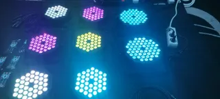 x6 FOCOS PAR LED 36 DJ LIGHTS + MANDO DISTANCIA