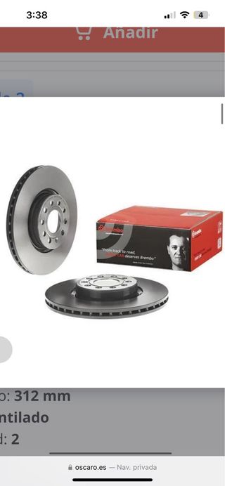 Disco Freno Brembo GOLF 6 GTI (312mm)