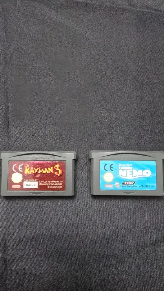 2 Juegos Game Boy Advance: Rayman 3 y Nemo