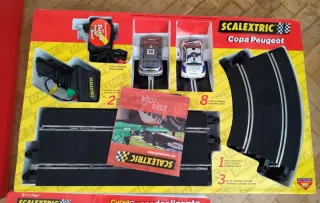 Lote Scalextric Monza y Copa Peugeot