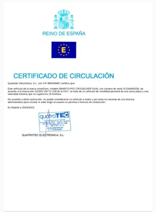 Patinete Eléctrico SmartGyro Crossover Dual 1600w