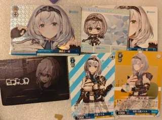 Carte Hololive Shirogane noel weiss schwarz sr rrr