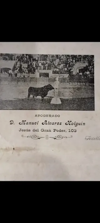 Cartel Torero Nicolás López Tancredo sugestionador