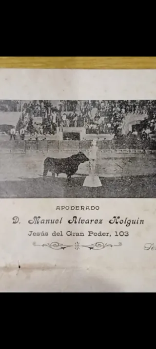 Cartel Torero Nicolás López Tancredo sugestionador