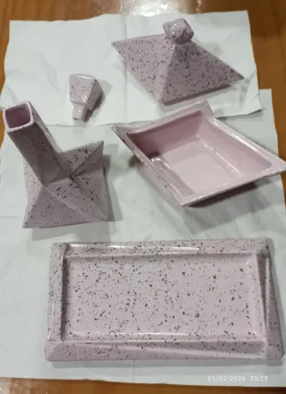 Juego tocador porcelana vintage