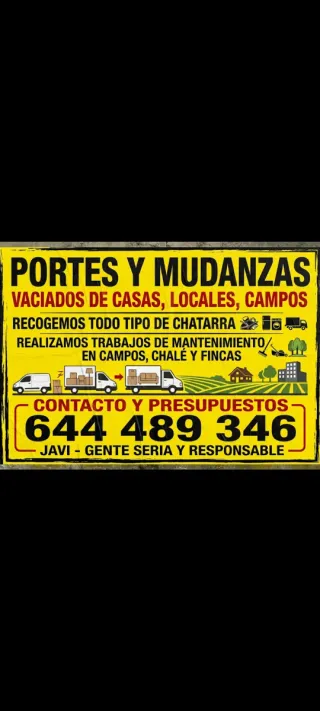 Portes y mudanzas