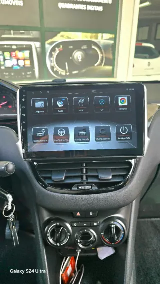 Rádio Peugeot 208/2008 Android 14 com Carplay.
