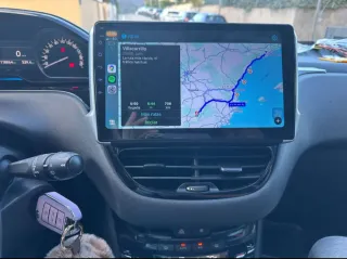Rádio Peugeot 208/2008 Android 14 com Carplay.