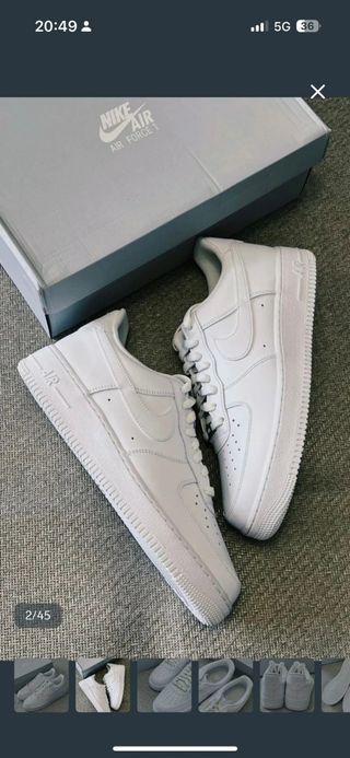 Nike Air Force 1 Low '07 Blancas Talla 40