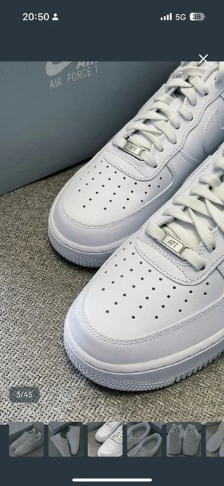 Nike Air Force 1 Low '07 Blancas Talla 40