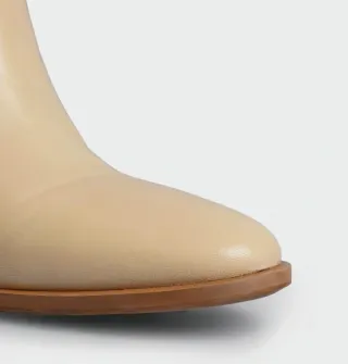 Botas altas cuero beige Scalpers Talla 40