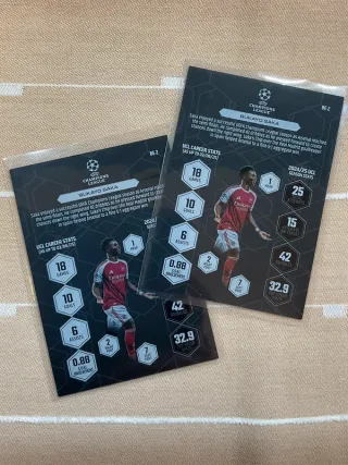 Bukayo Saka Black Edge Topps Champions League