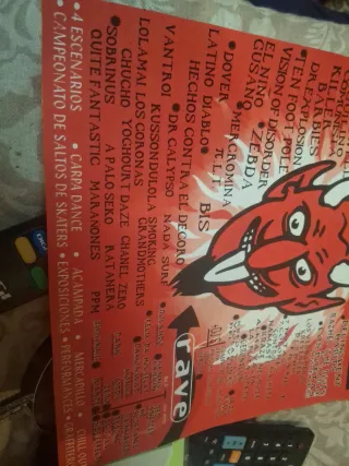Cartel Concierto Extremoduro 2 y 3 Mayo 97