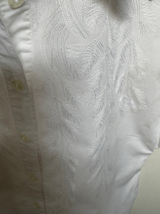 Camicia cotone bianca mezza manica
