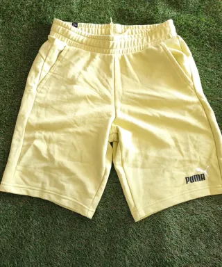 Tuta con pantaloncino Puma Bianca e Lime Tg.M