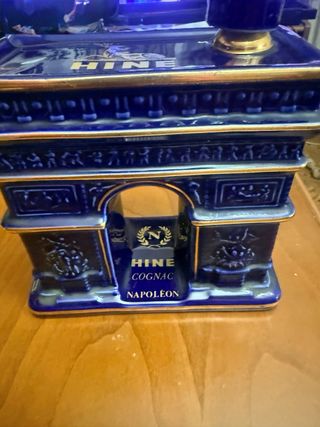 Botella Hine Cognac Napoleón Vacía HINE Arc Triunf