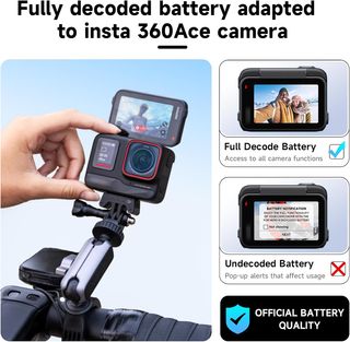 CITYORK Cargador 3 Ranuras 3Bat 2400mAh Insta360