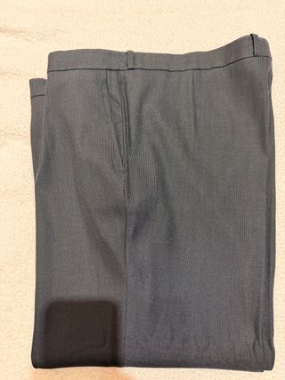 Pantalón de vestir gris con pinzas