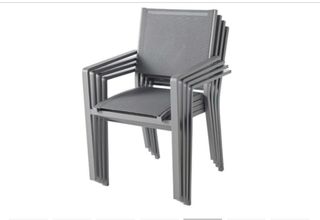 Sillas de jardín grises como nuevas