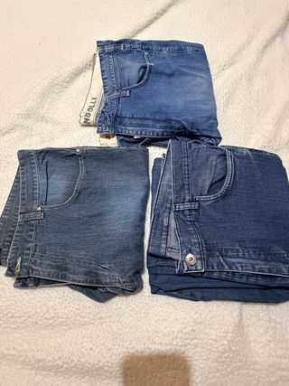 3 Pantalones vaqueros azules