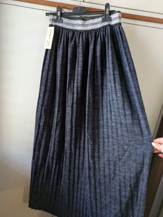 Gonna lunga Italy Moda grigia taglia unica