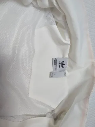 Chaqueta Adidas España Blanca y Dorada Talla L