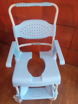 Silla de ducha y WC multifuncional