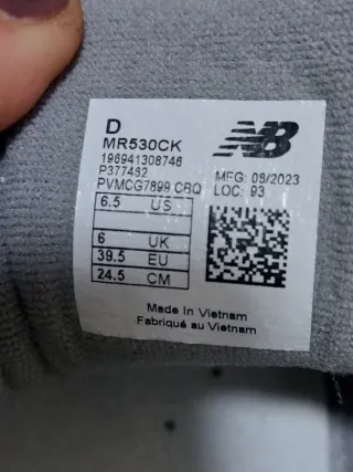 Zapatillas New Balance 530 Gris/Blanco