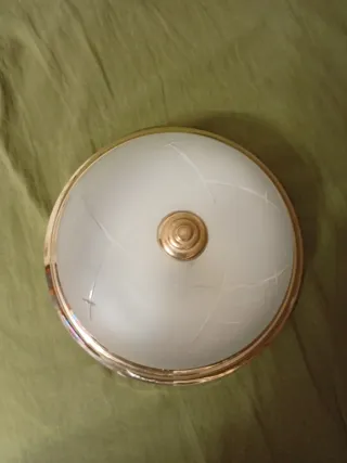 Plafón techo dorado cristal diseño