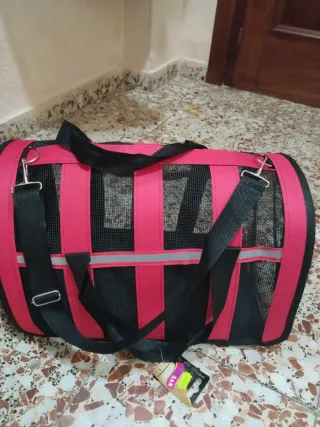 Transportín para gatos nuevo con etiqueta