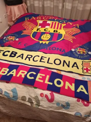 Bandera y bufandas FC Barcelona TODO 8€